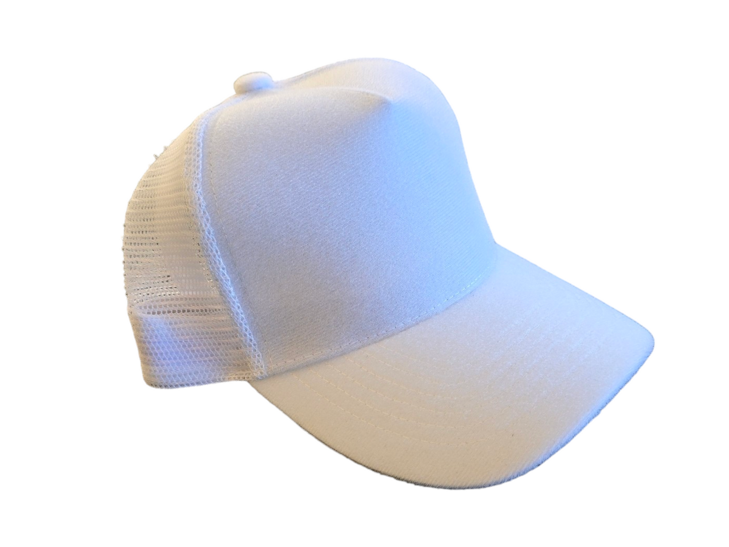 "Blank Canvas" Stiky Trucker Hat - White