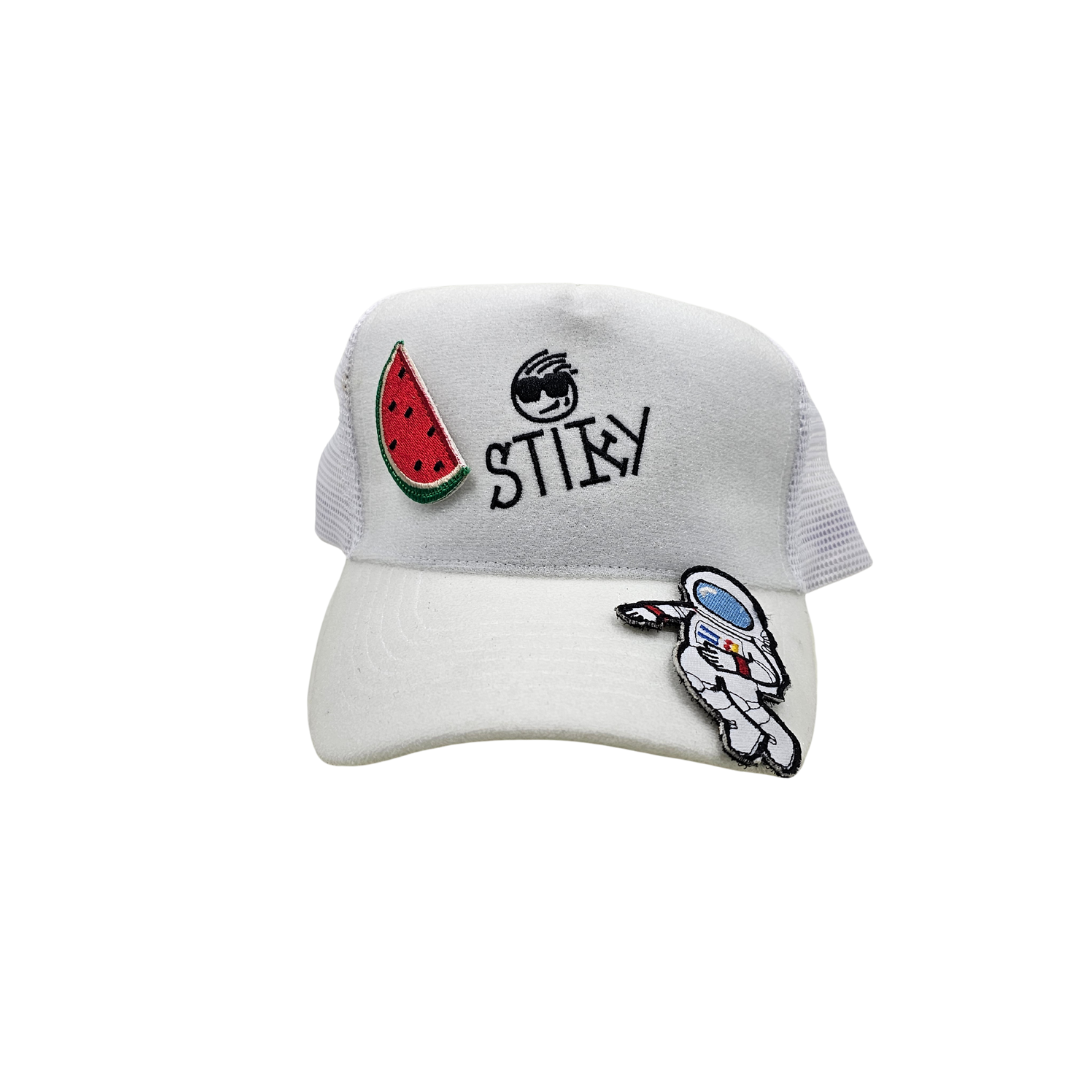 Stiky Trucker Hat - White