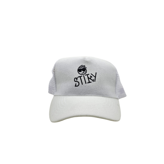 Stiky Trucker Hat - White