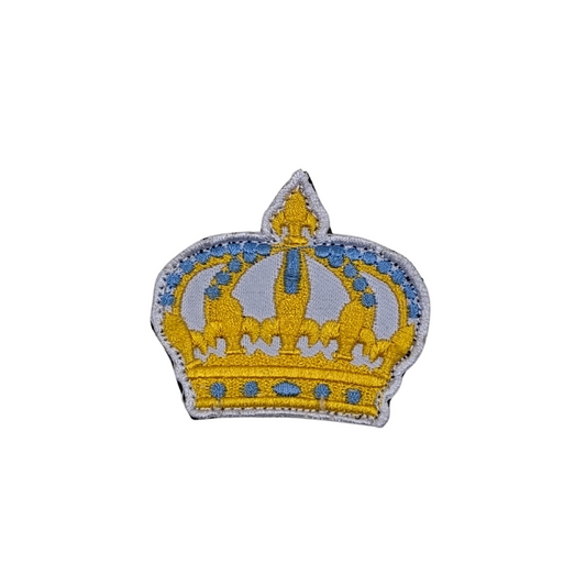 Gold & Blue Crown Patch